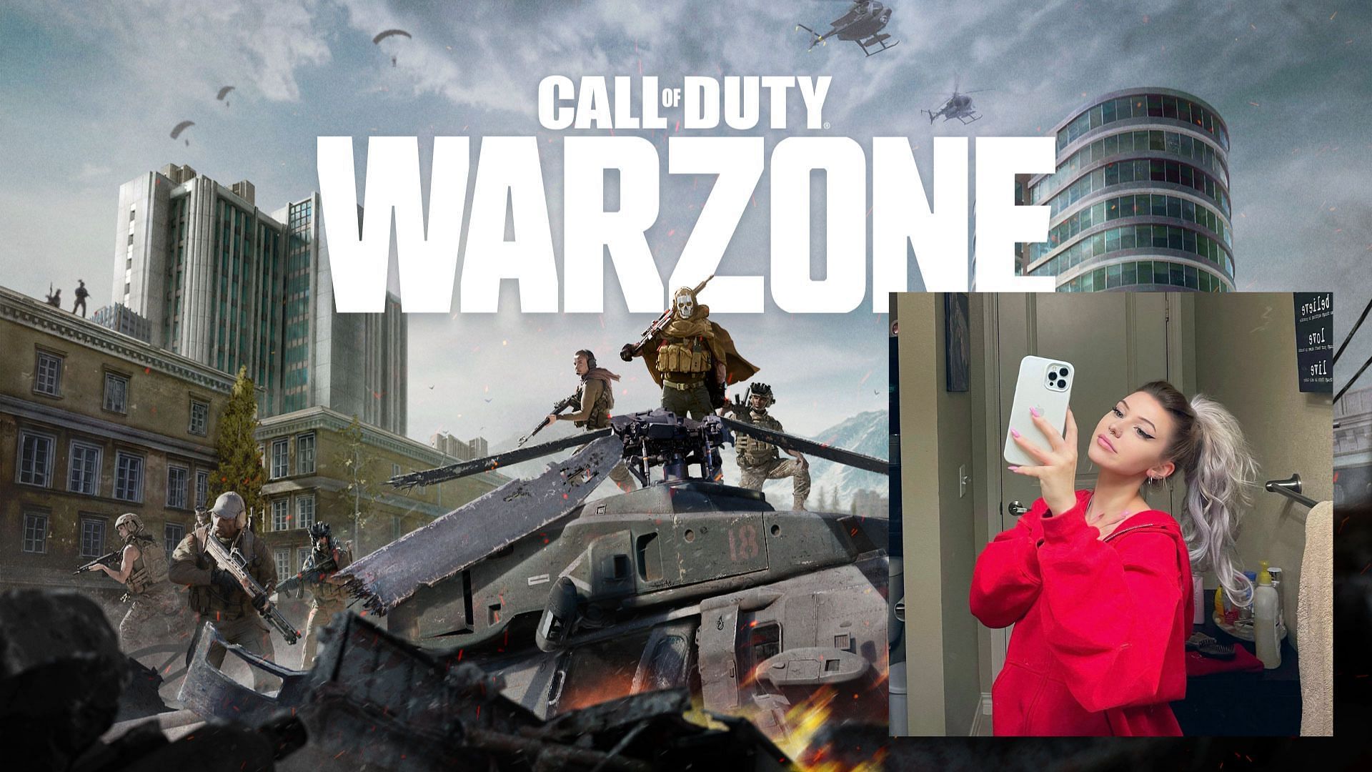 Kalei flies a plane for the first time in Call of Duty Warzone (Image via Sportskeeda)