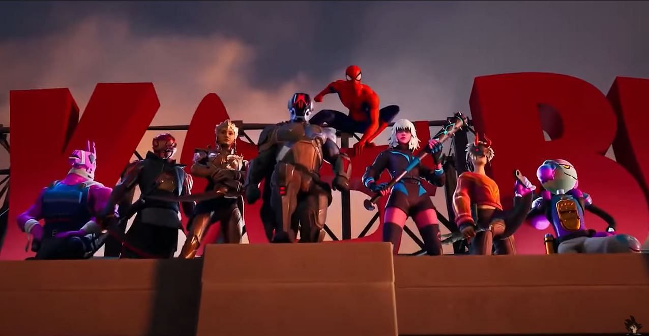 Fortnite Chapter 3 Season 1 Battle Pass has been leaked and players can expect Spiderman along with other characters in the Pass (Image via YouTube/ SinX6)