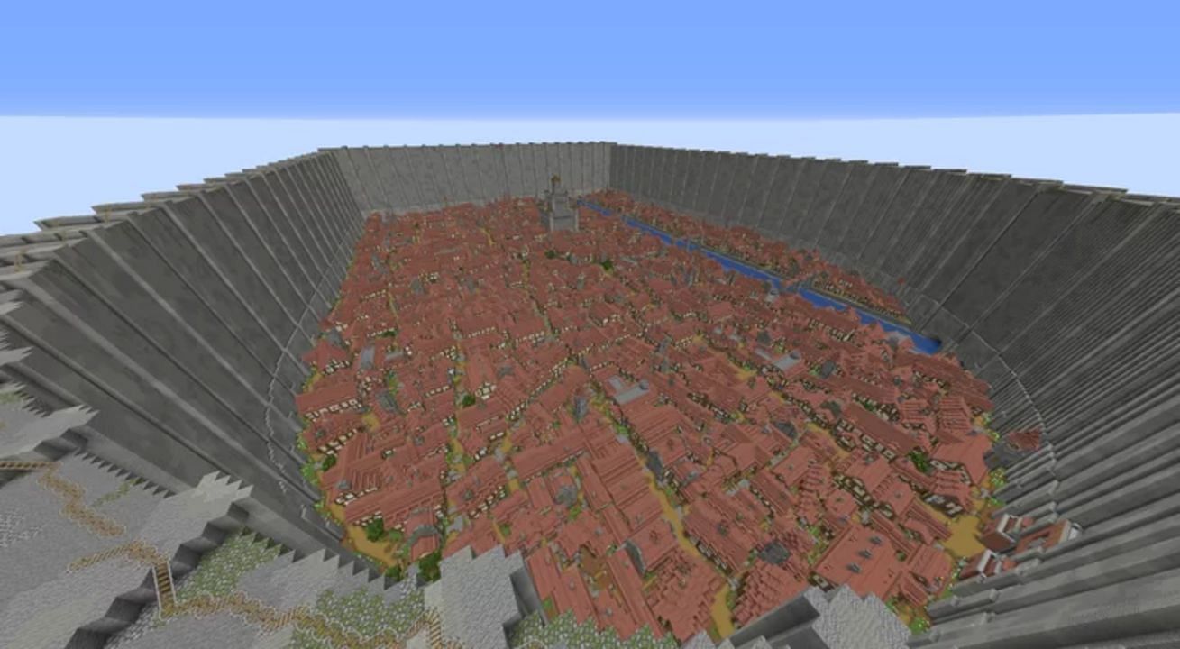 Don&#039;t expect any marauding titans in this build (Image via Mojang)