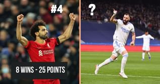 5 best performing teams in Europe in the last 10 games