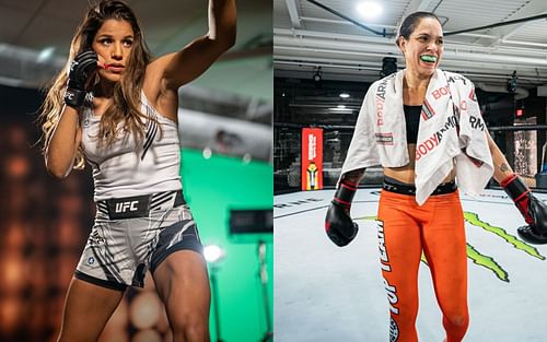 Julianna Pena (left), Amanda Nunes (right) [Image courtesy: @ufc]