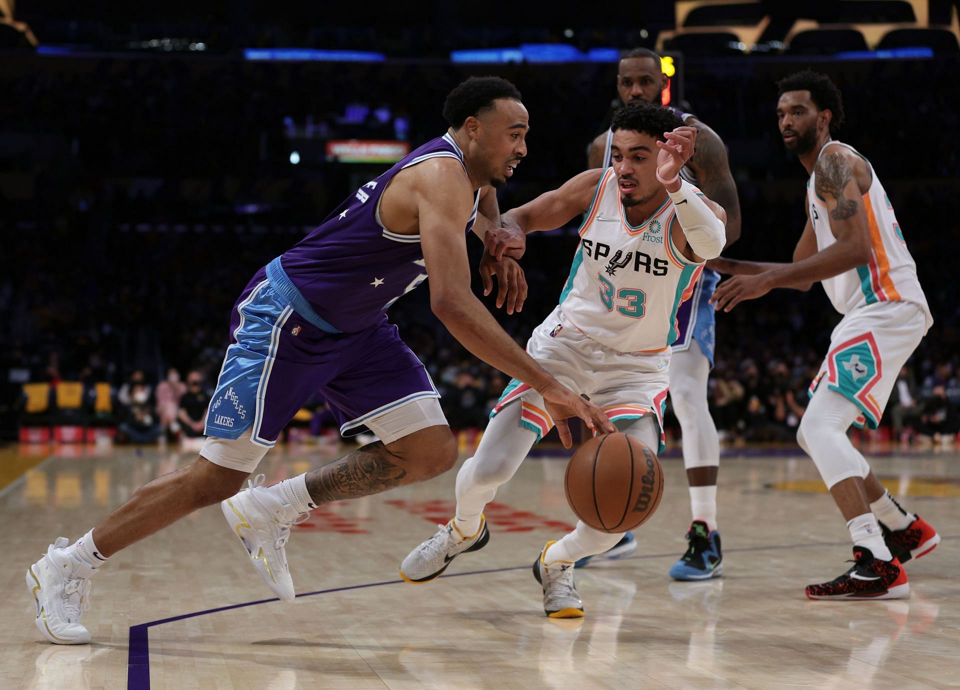 San Antonio Spurs against the Los Angeles Lakers