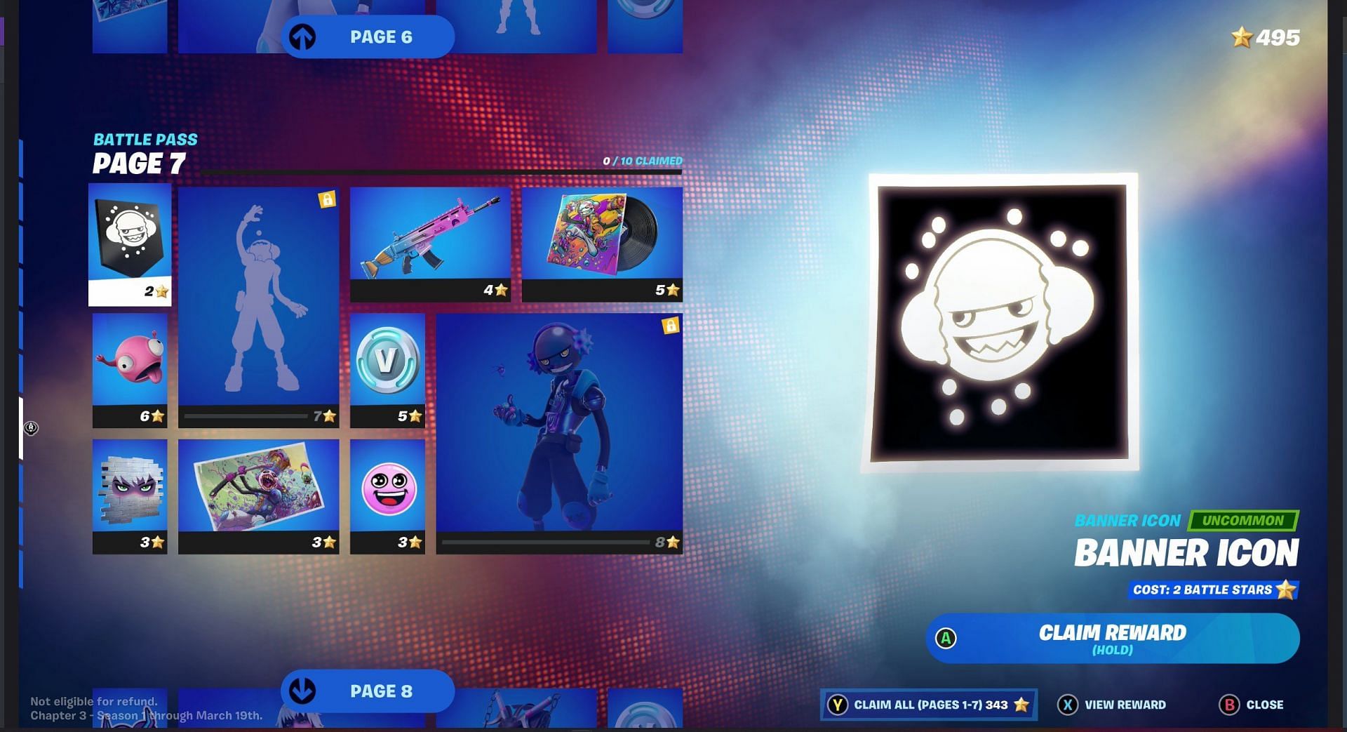Page 7 of the Battle Pass (Image via Fortnite)