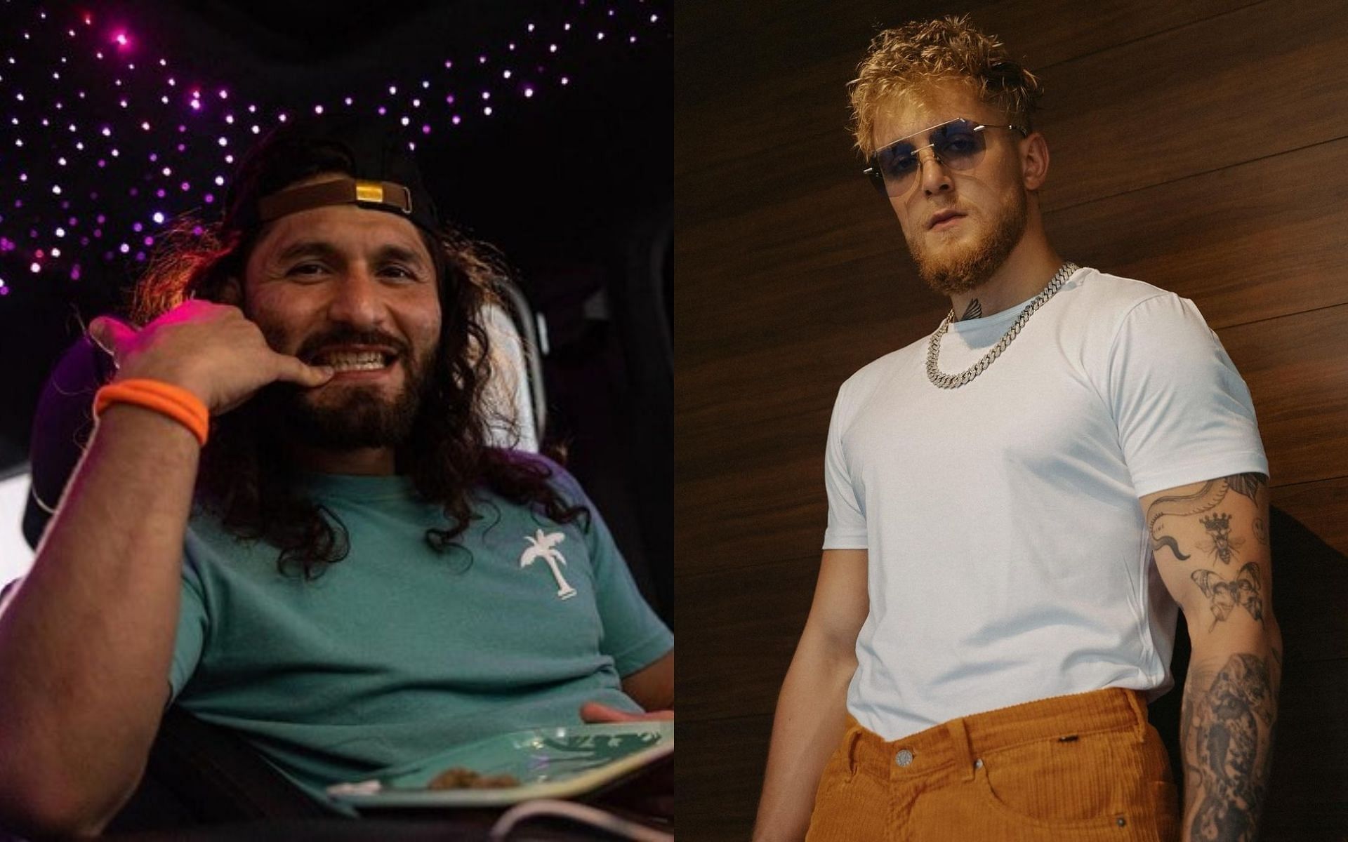 Jorge Masvidal (left) and Jake Paul (right) [Image Courtesy: @gamebredfighter and @jakepaul on Instagram]