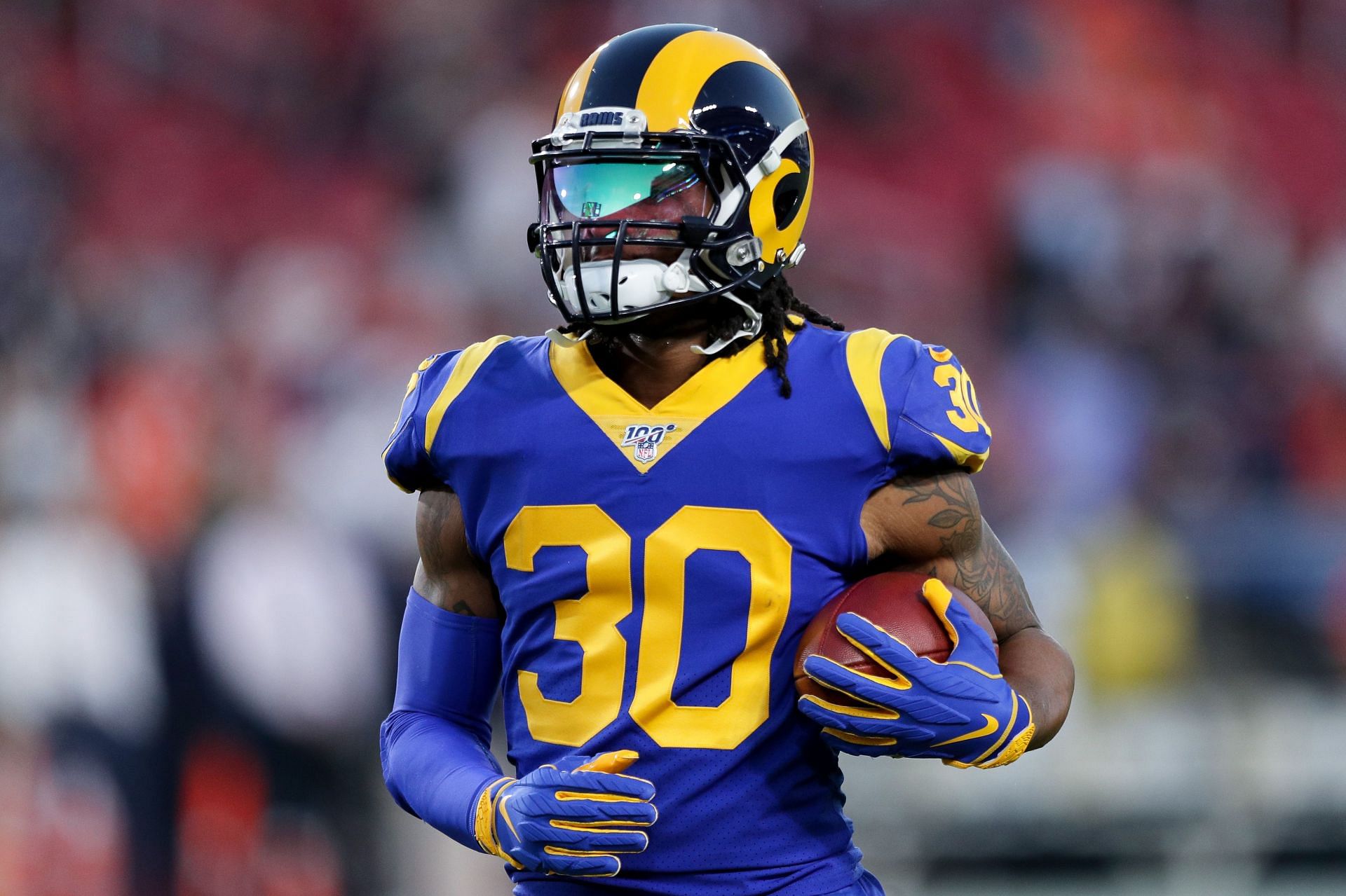 Todd Gurley during his time with the LA Rams