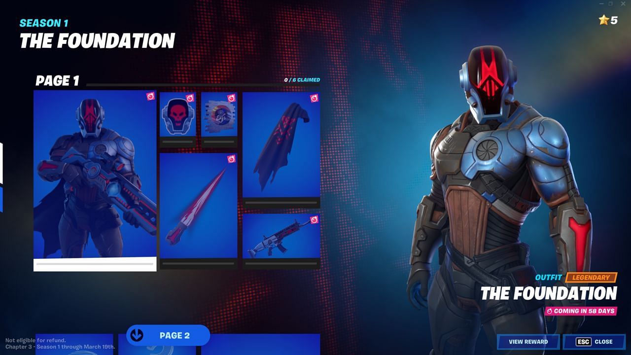 How to get The Foundation skin in Fortnite Chapter 3 Season 1 (Image via Fortnite)
