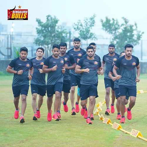 Bengaluru Bulls' players train ahead of the season - Image Courtesy: Bengaluru Bulls Twitter