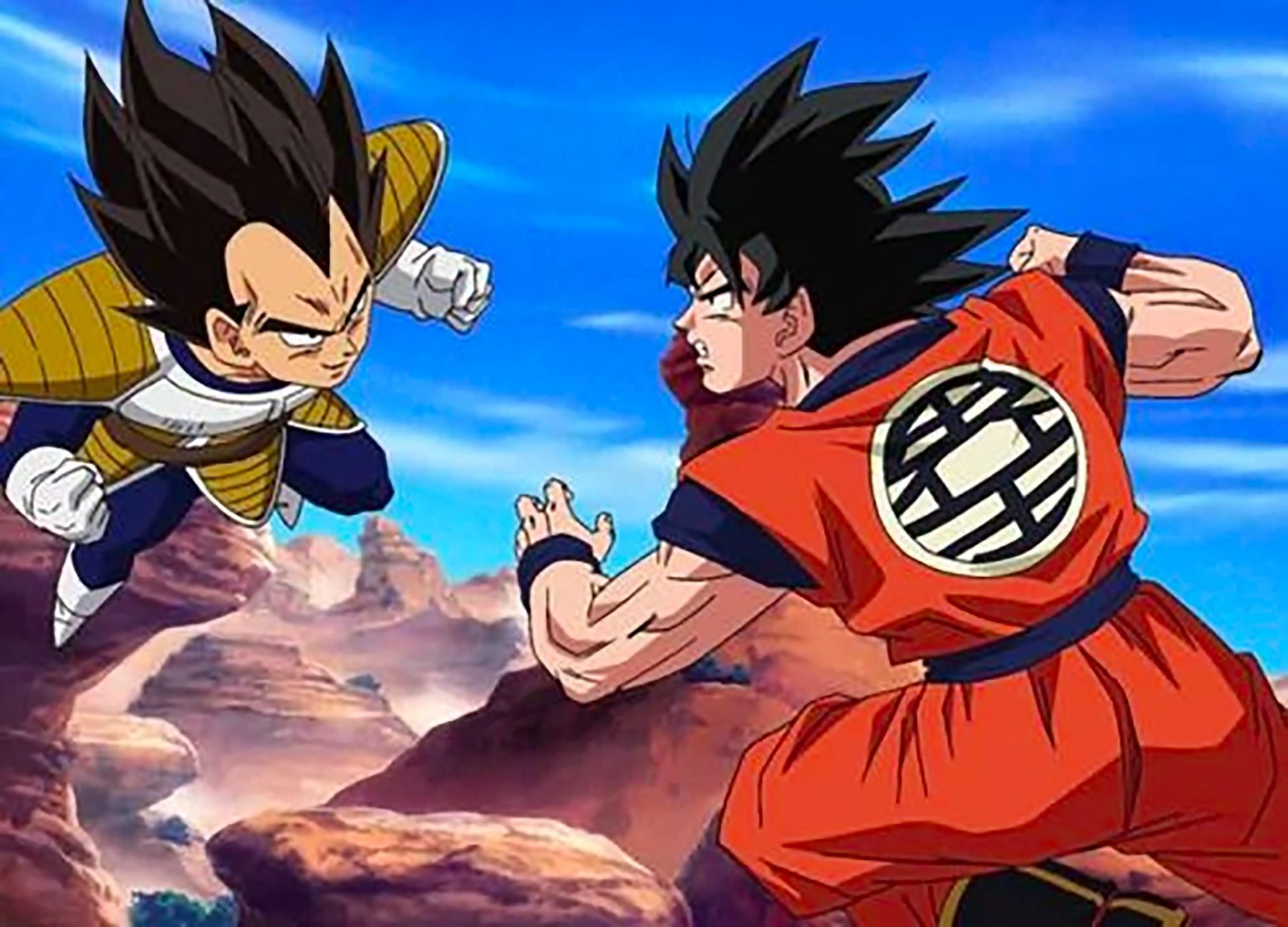 Goku and Vegeta (Image via Pinterest)
