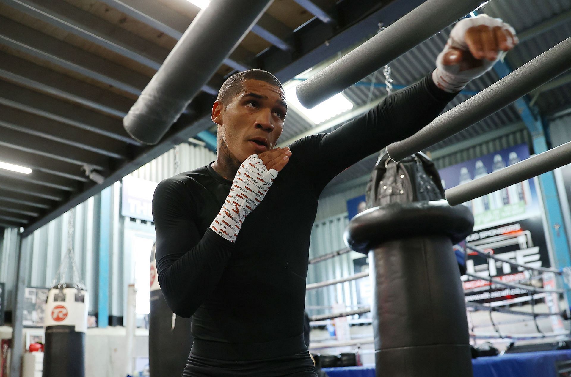 Conor Benn training ahead of his fight with Chris Algieri