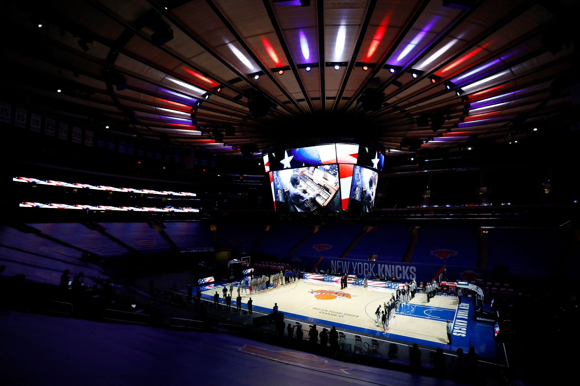 The New York Knicks' home court, Madison Square Garden