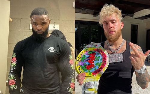 Tyron Woodley (left) Jake Paul (right) [Image credit @twooodley, @jakepaul on Instagram]