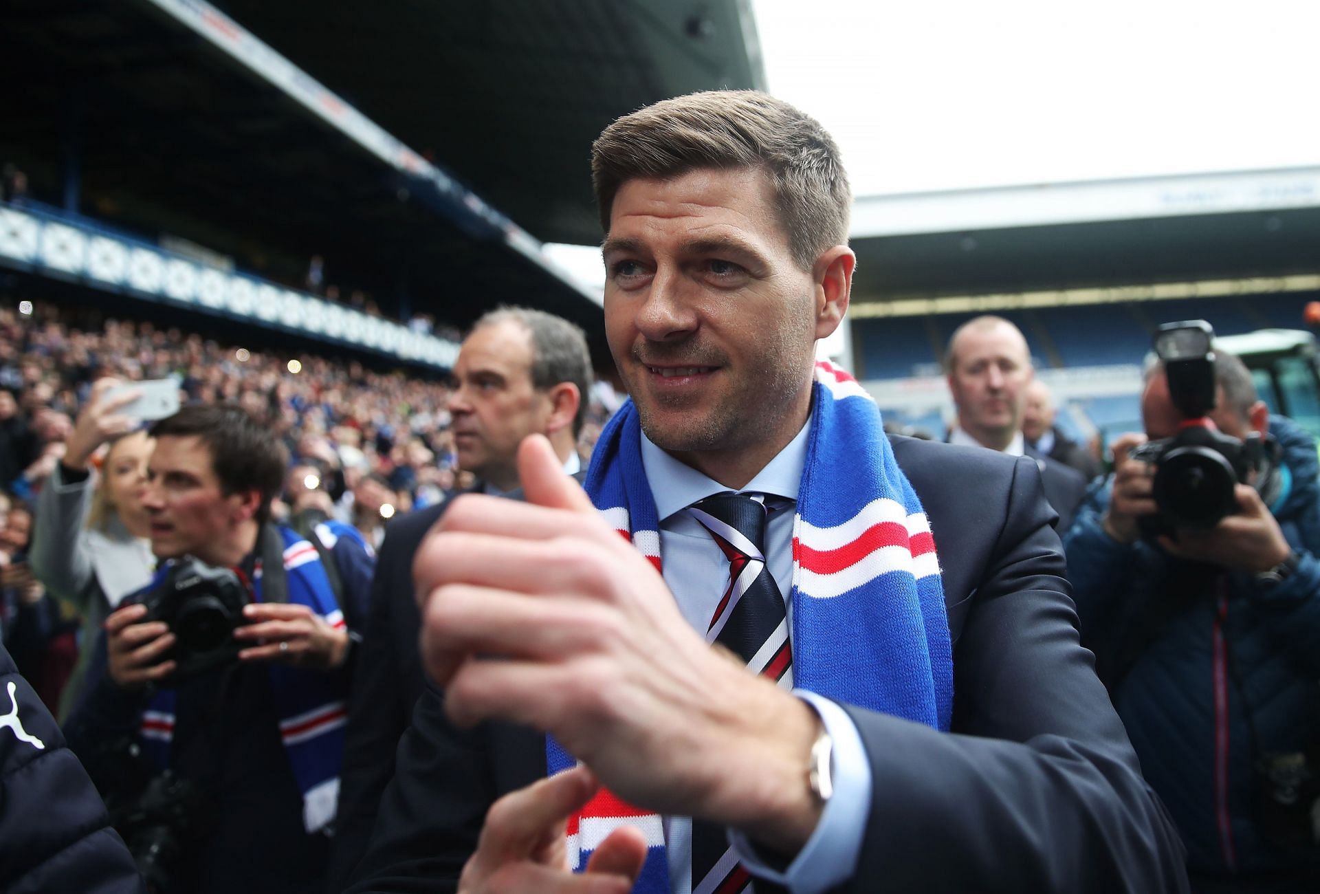 Steven Gerrard delivered success as manager of Rangers.