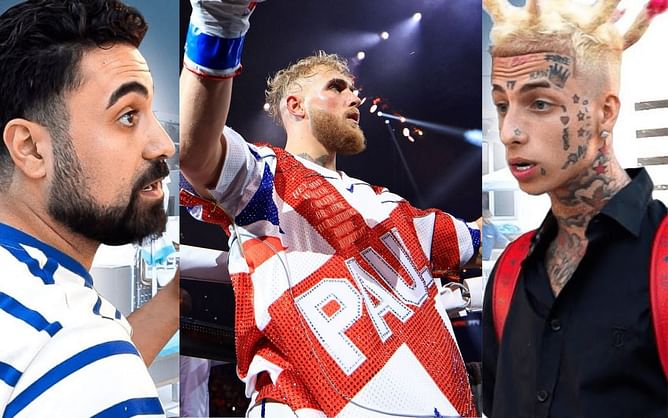 Jake Paul goes off on "punks" Island Boys for feuding with his friend George Janko during Tyron Woodley fight