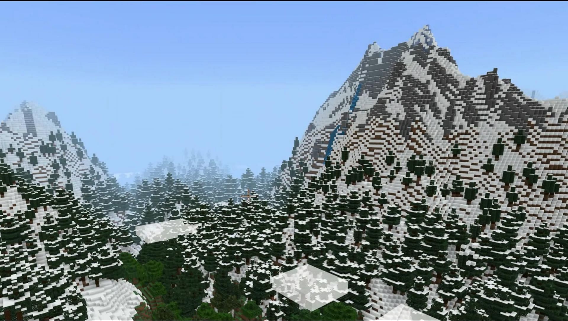 Changes have been made to the base height levels in Minecraft 1.18, including the generation height of naturally-generated creations like mountains (Image via Mojang)