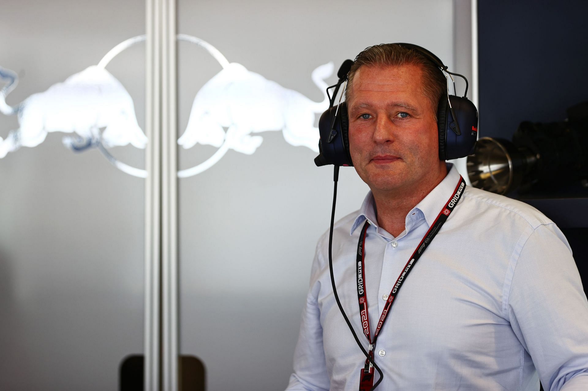 Jos Verstappen said he barely has any verbal contact with Lewis Hamilton in the paddock . (Photo by Mark Thompson/Getty Images)