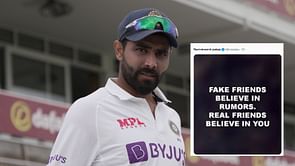 "Fake friends believe in rumors" - Ravindra Jadeja debunks Test retirement reports in syle