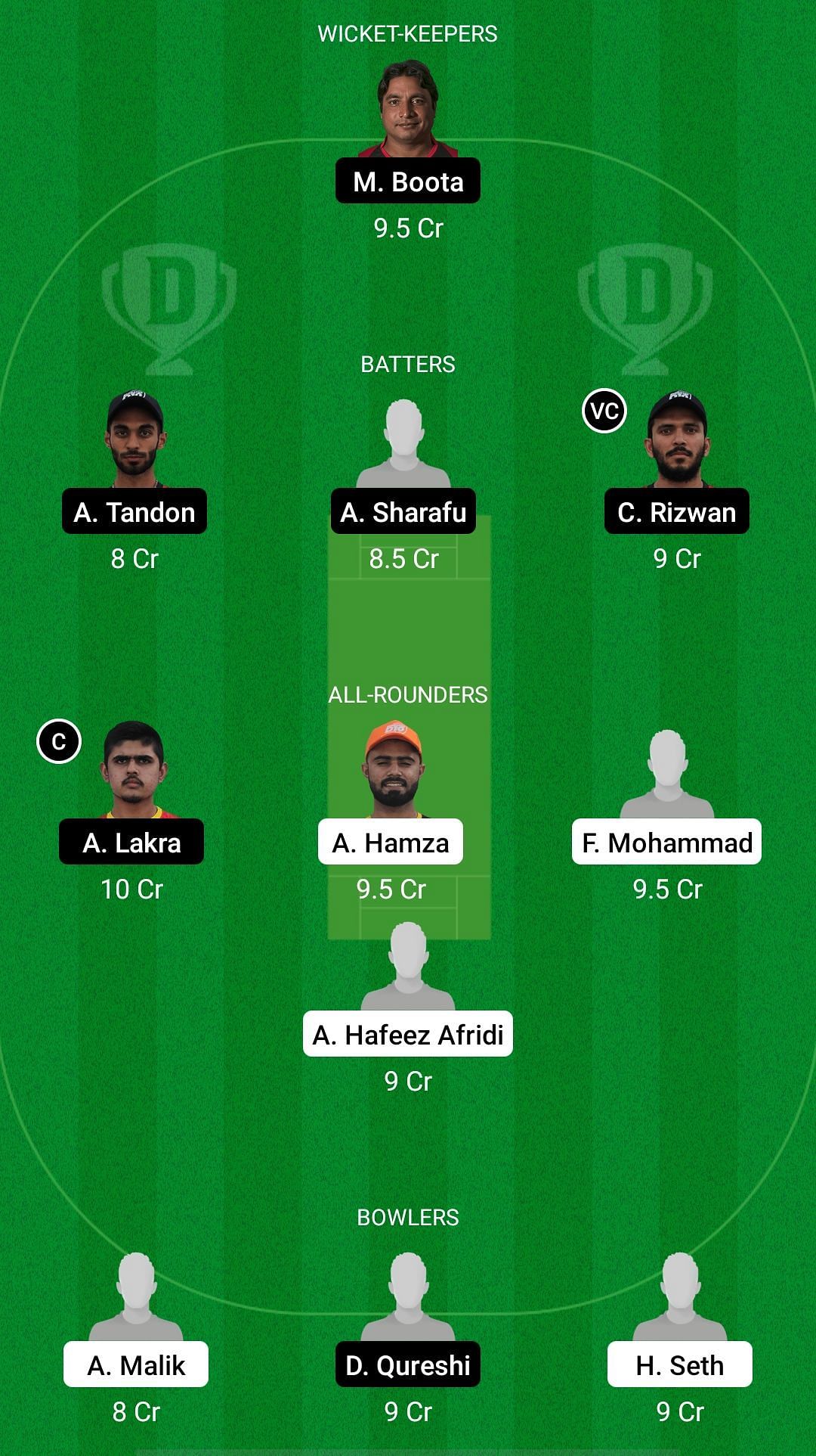 DUB vs EMB Dream11 Prediction - Emirates D10