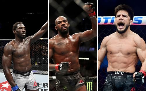 Jared Cannonier (L), Jon Jones (C) and Henry Cejudo (R) PC: UFC