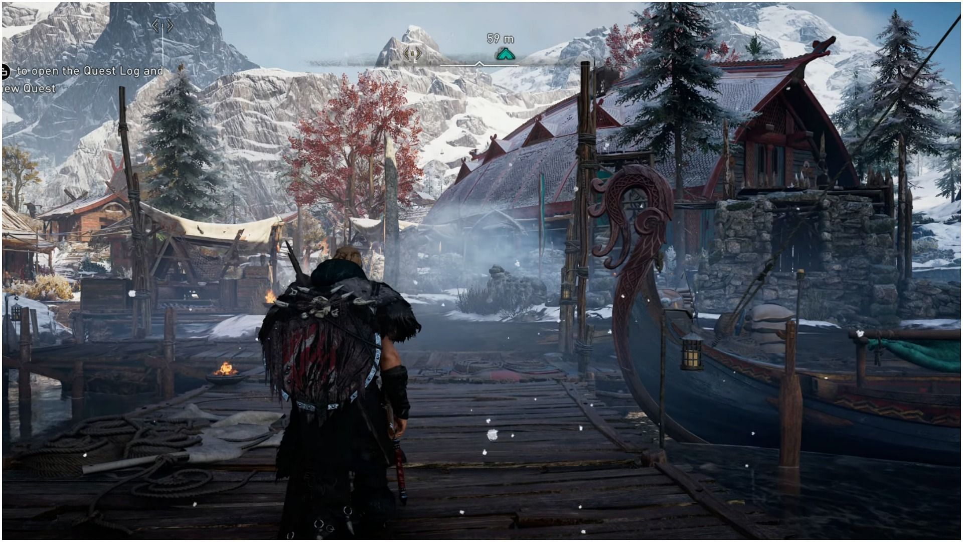 The snow-terrains in Assassin&#039;s Creed Valhalla (Image via Assassin&#039;s Creed Valhalla)