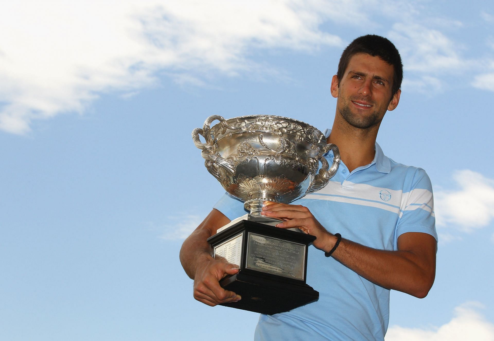 Novak Djokovic at the 2011 Australian Open.