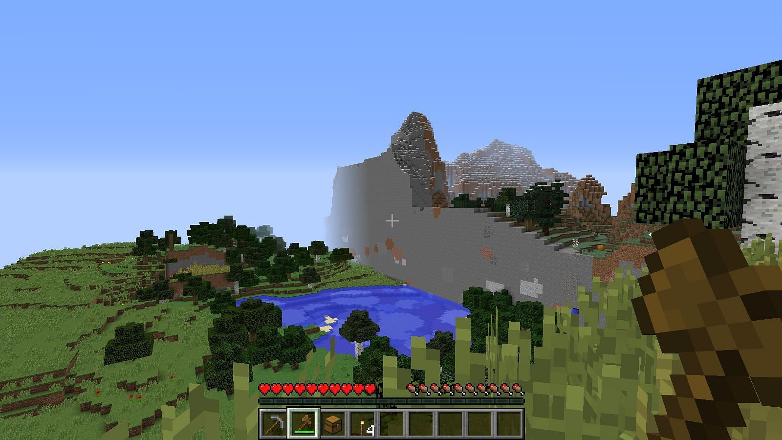 Glitched Minecraft seeds can be great fun to explore (Image via Mojang)