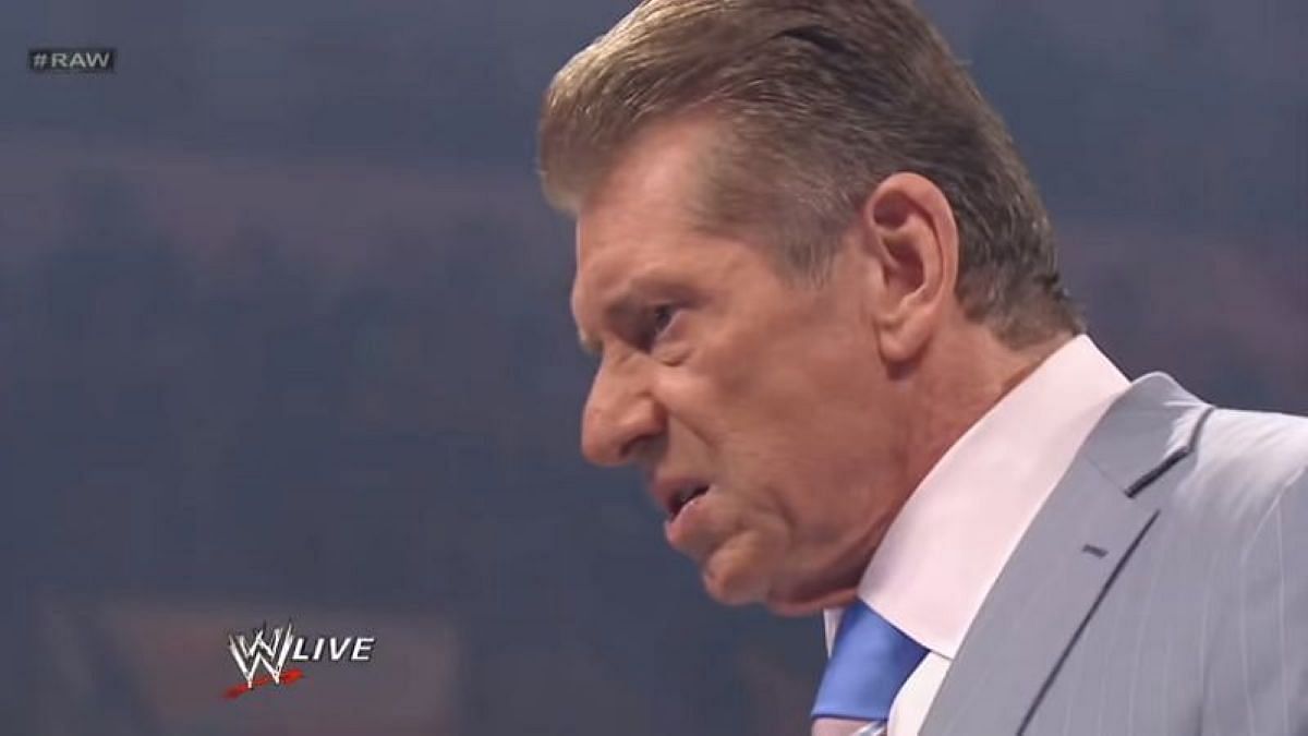 Vince McMahon performing as his villainous Mr. McMahon character