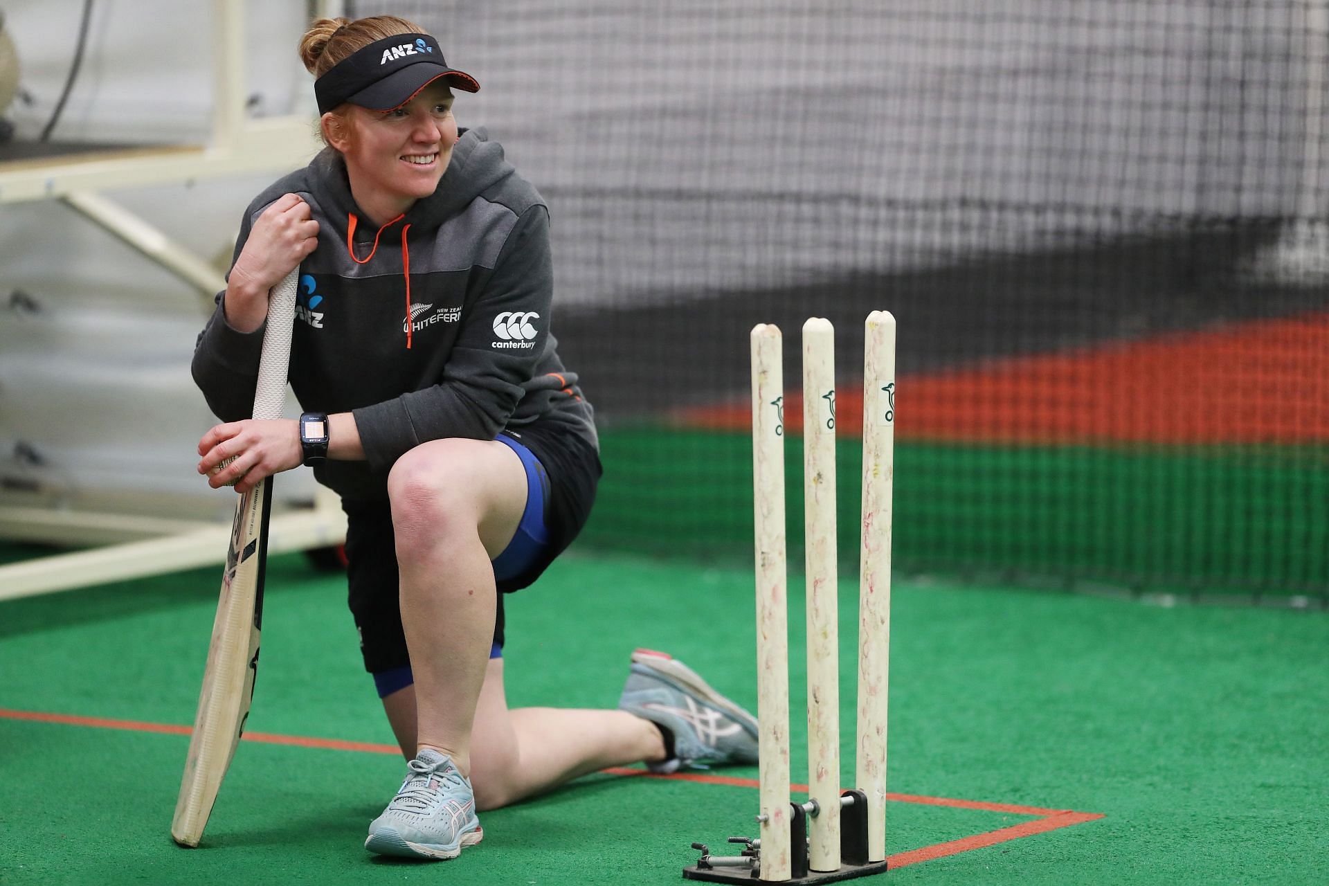 Katie Perkins in Black Caps And White Ferns Combined Training