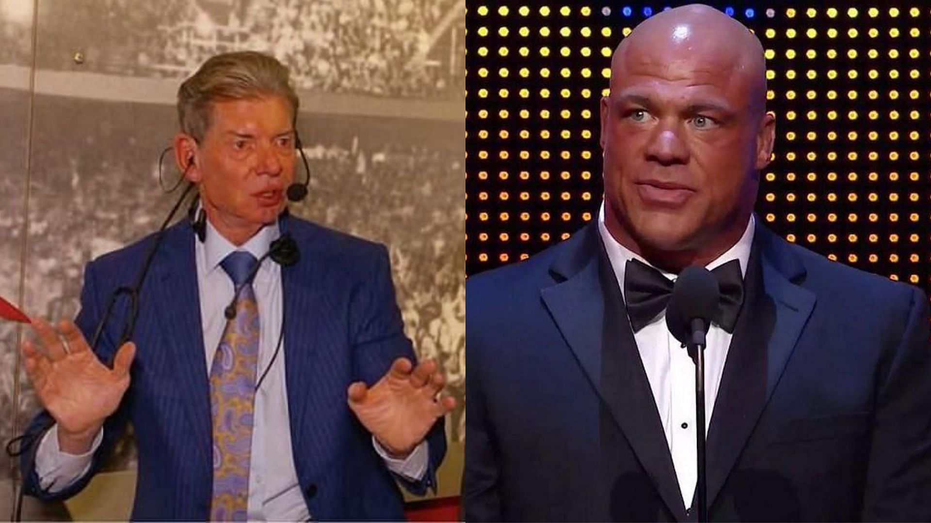 Kurt Angle reacted to a big Vince McMahon rumor.