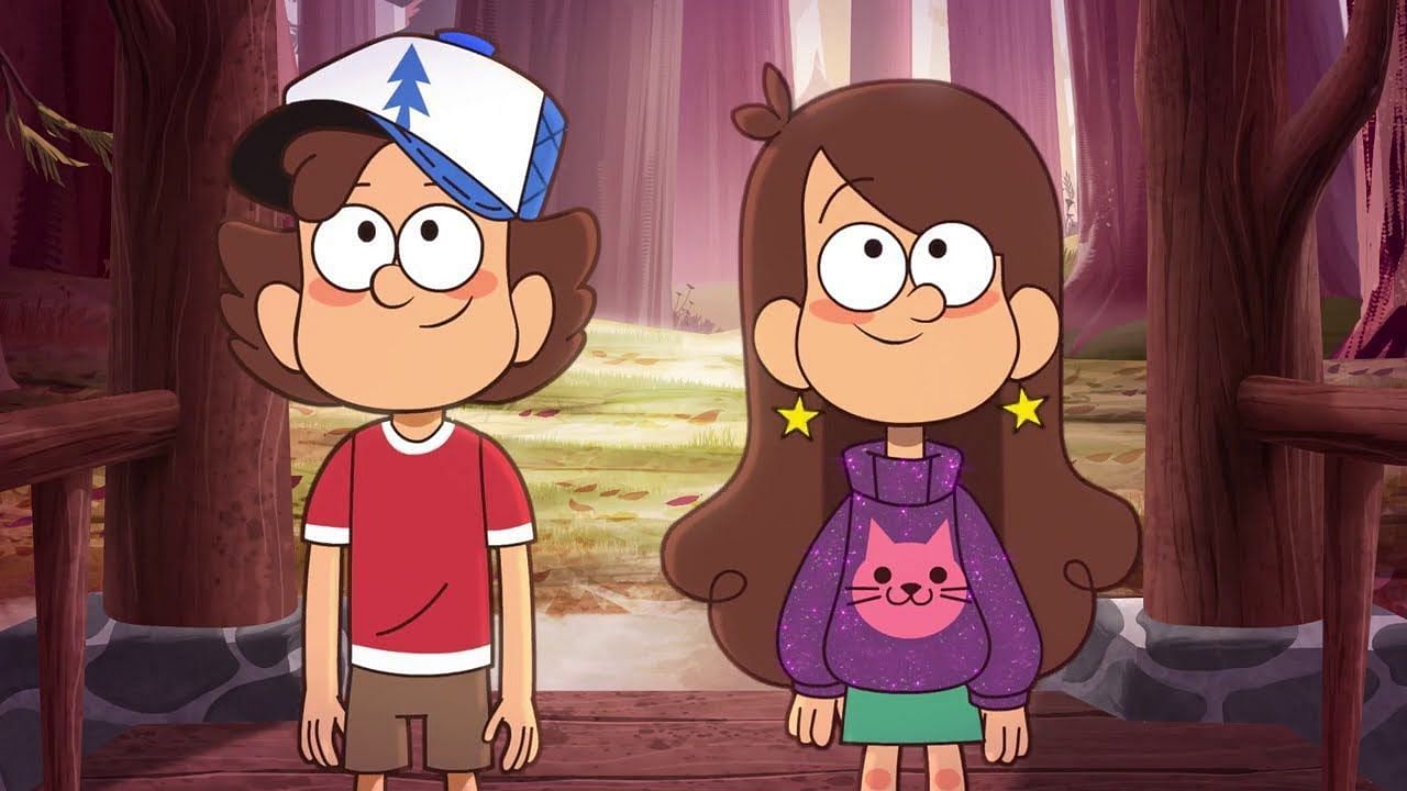 Dipper and Mabel from Gravity Falls (Image via Disney+)