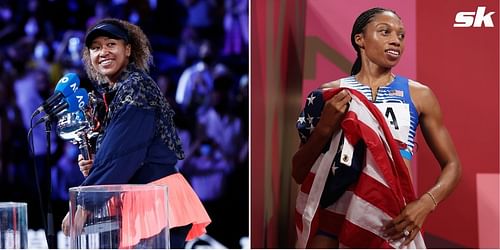 Naomi Osaka and American athlete Allyson Felix