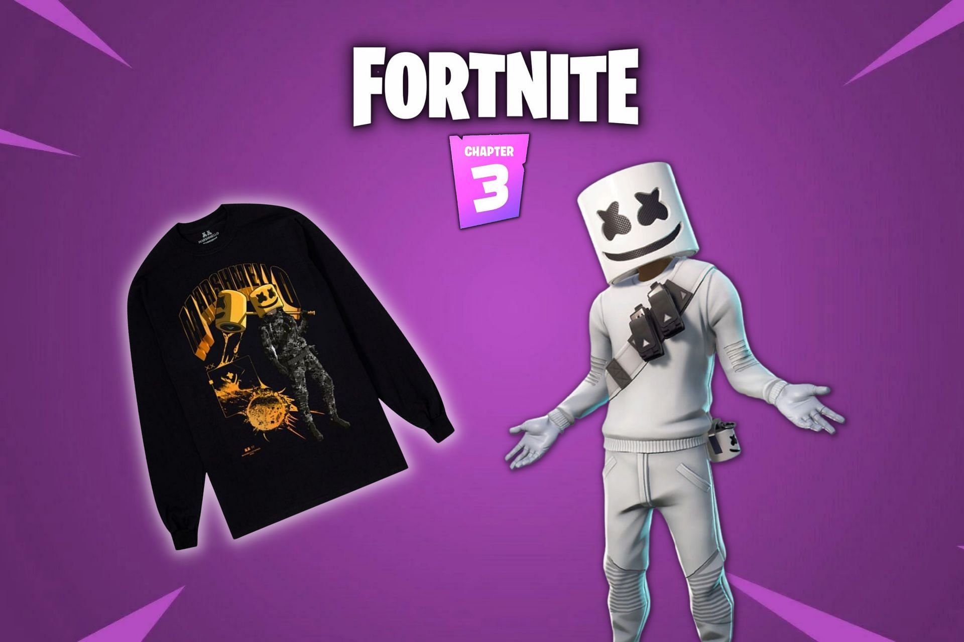 Marshmello is making a comeback to Fortnite with an official collaboration in Chapter 3 (Image via Sportskeeda)