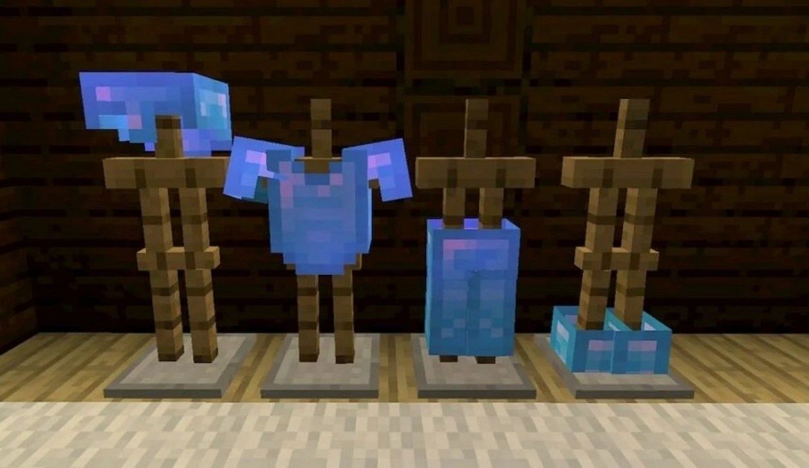 Protection improves the damage protection of armor (Image via Mojang)