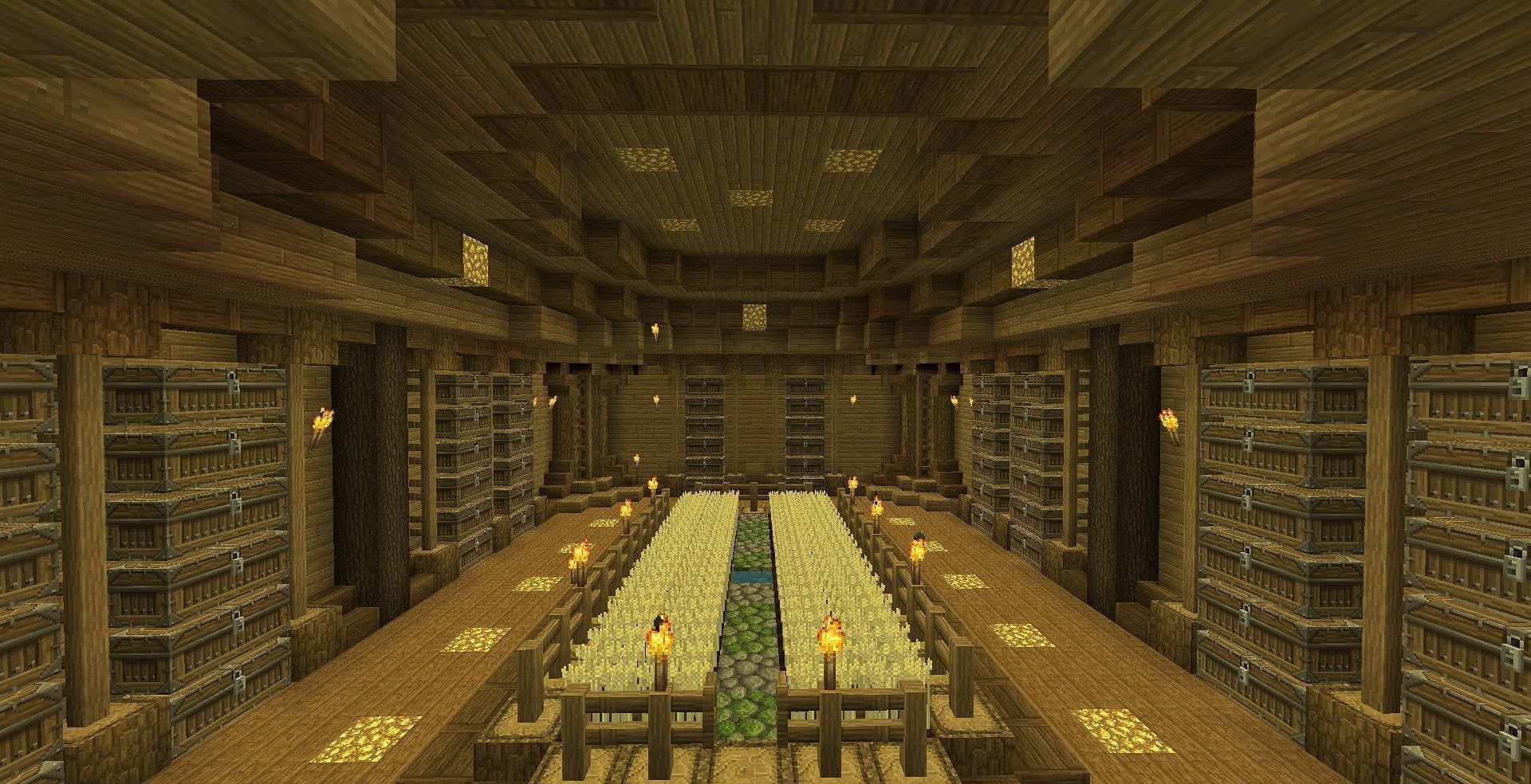 Storage is vital when it comes to keeping materials close by (Image via Mojang)