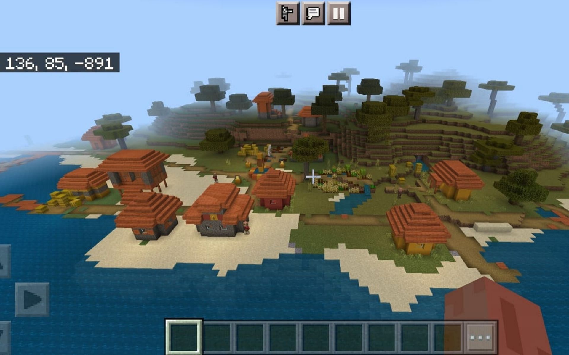 A Savanna Village (Image via Minecraft)