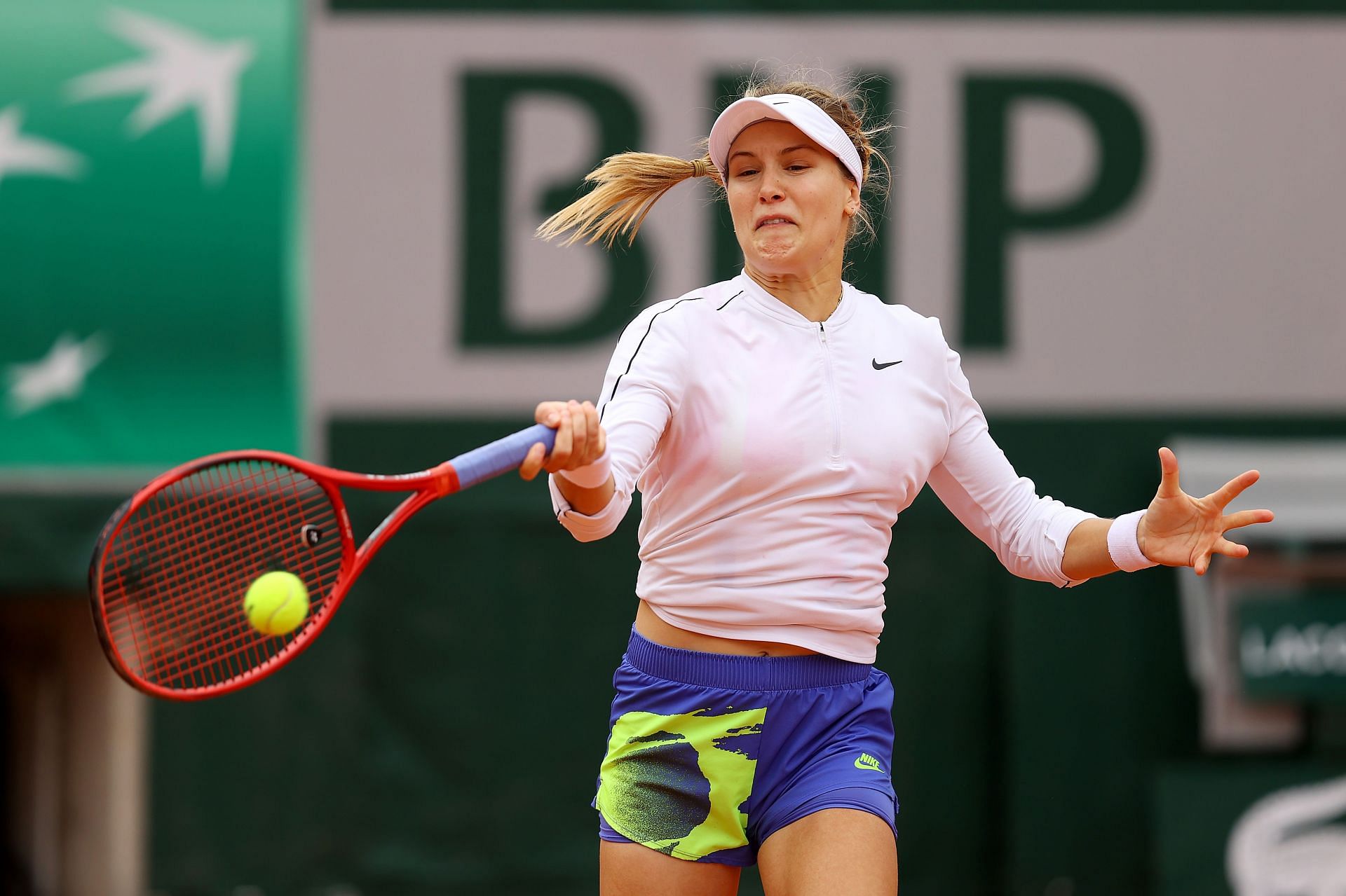 Eugenie Bouchard at the 2021 French Open