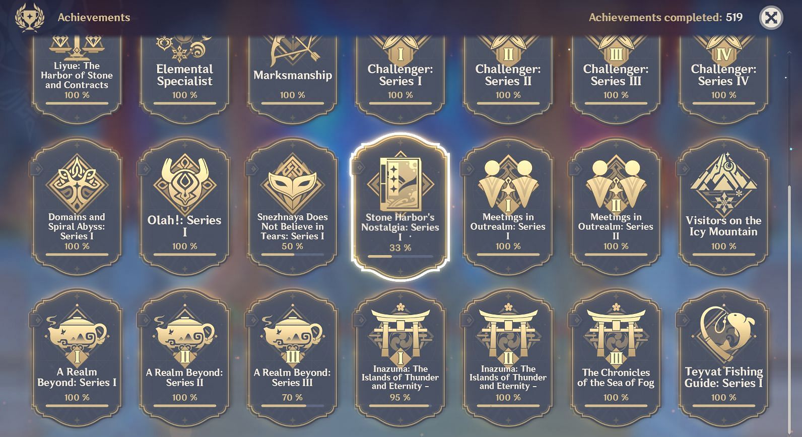 New area means new achievements (Image via Genshin Impact)