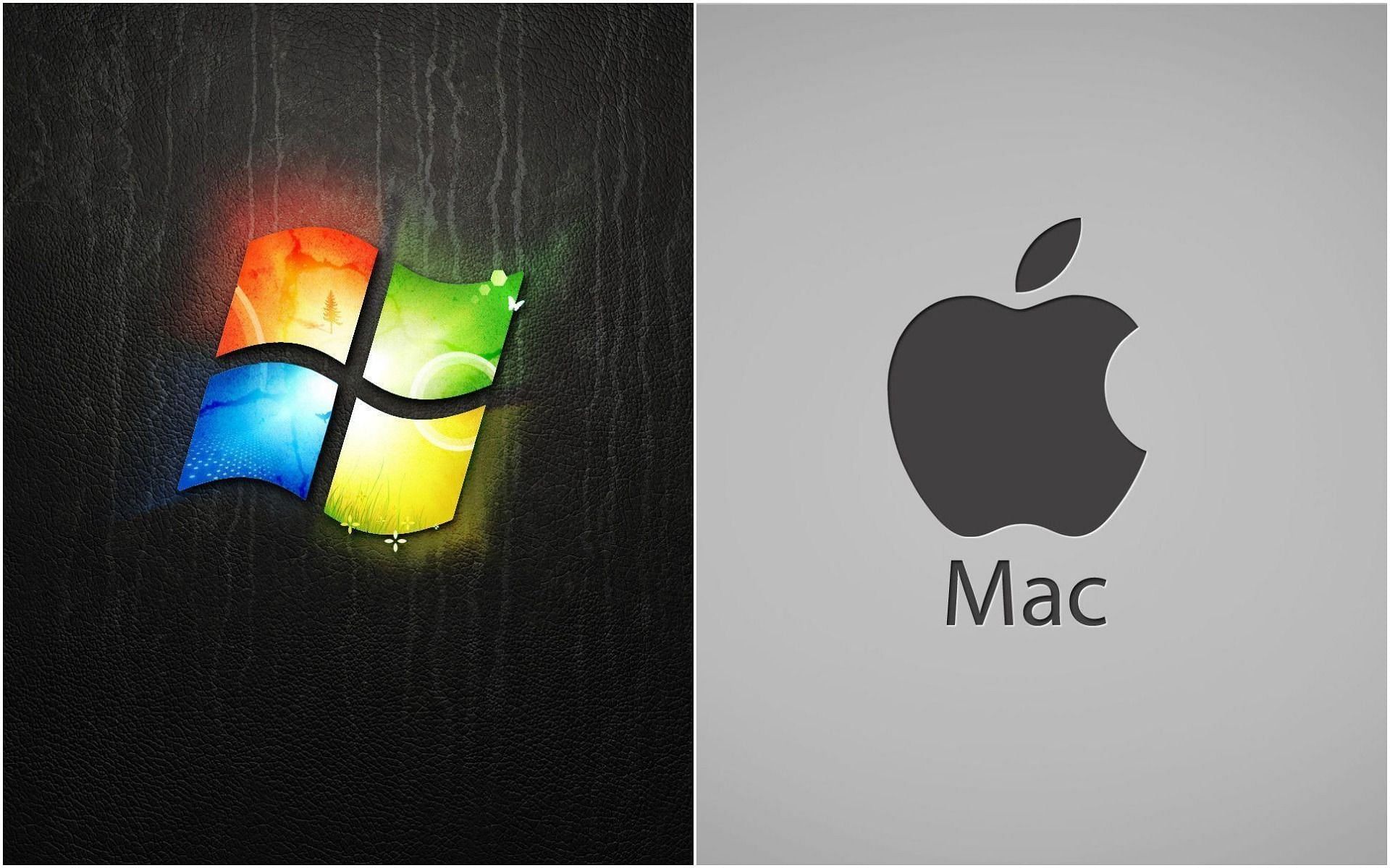 The Windows and Mac logos (Image via Microsoft and Apple)