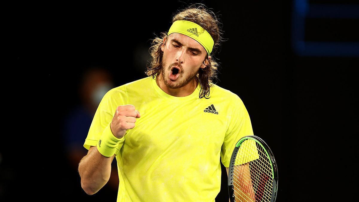 Stefanos Tsitsipas at the 2021 Australian Open