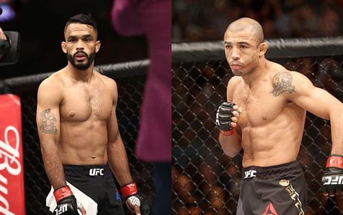 Rob Font (left) and Jose Aldo (right) will square off in the bantamweight main event this weekend