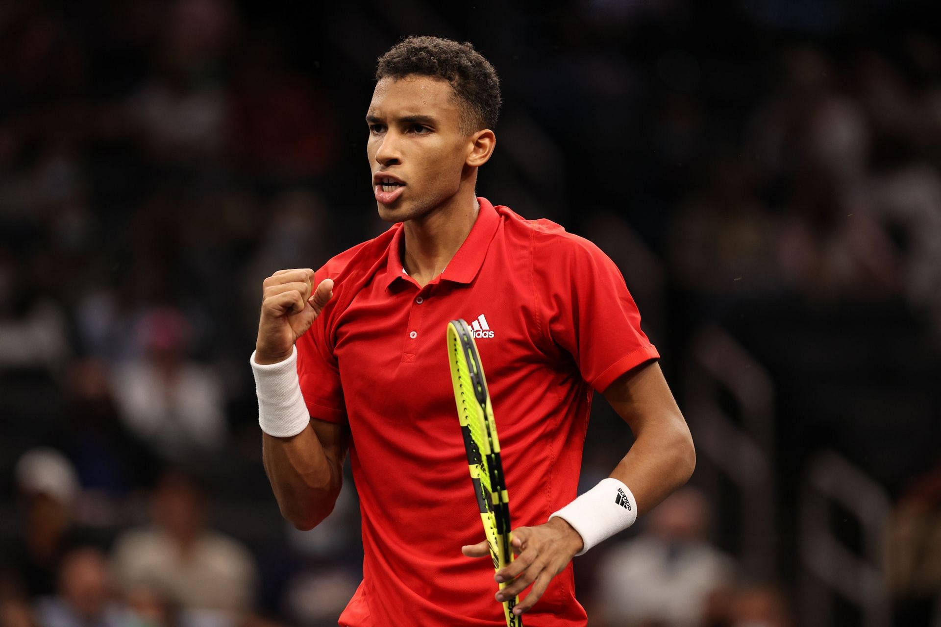 Felix Auger-Aliassime at the 2021 Laver Cup