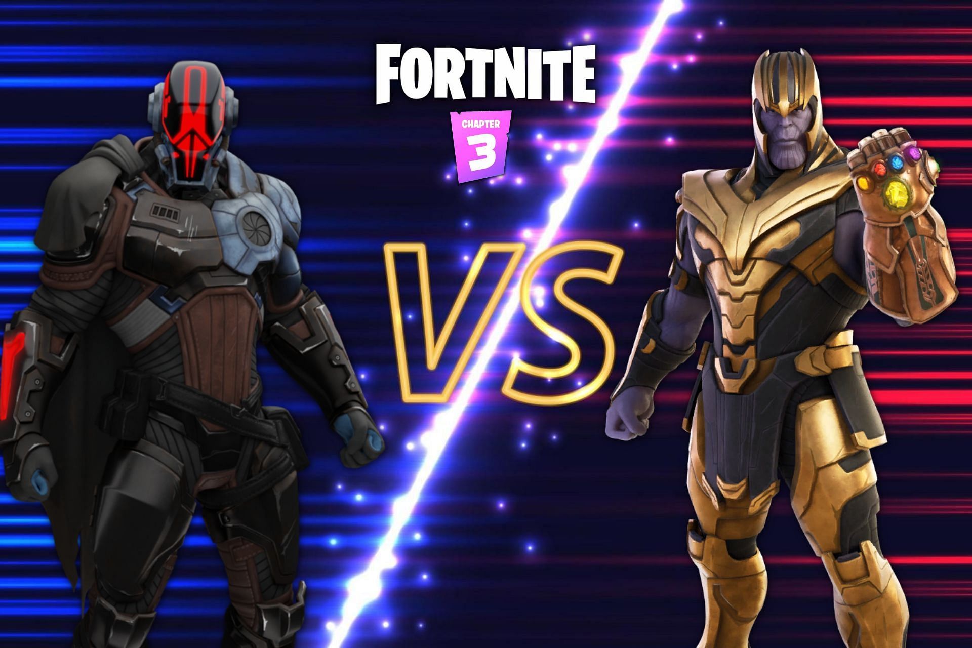 The Foundation vs Thanos: Who would win in Fortnite? (Image via Sportskeeda)
