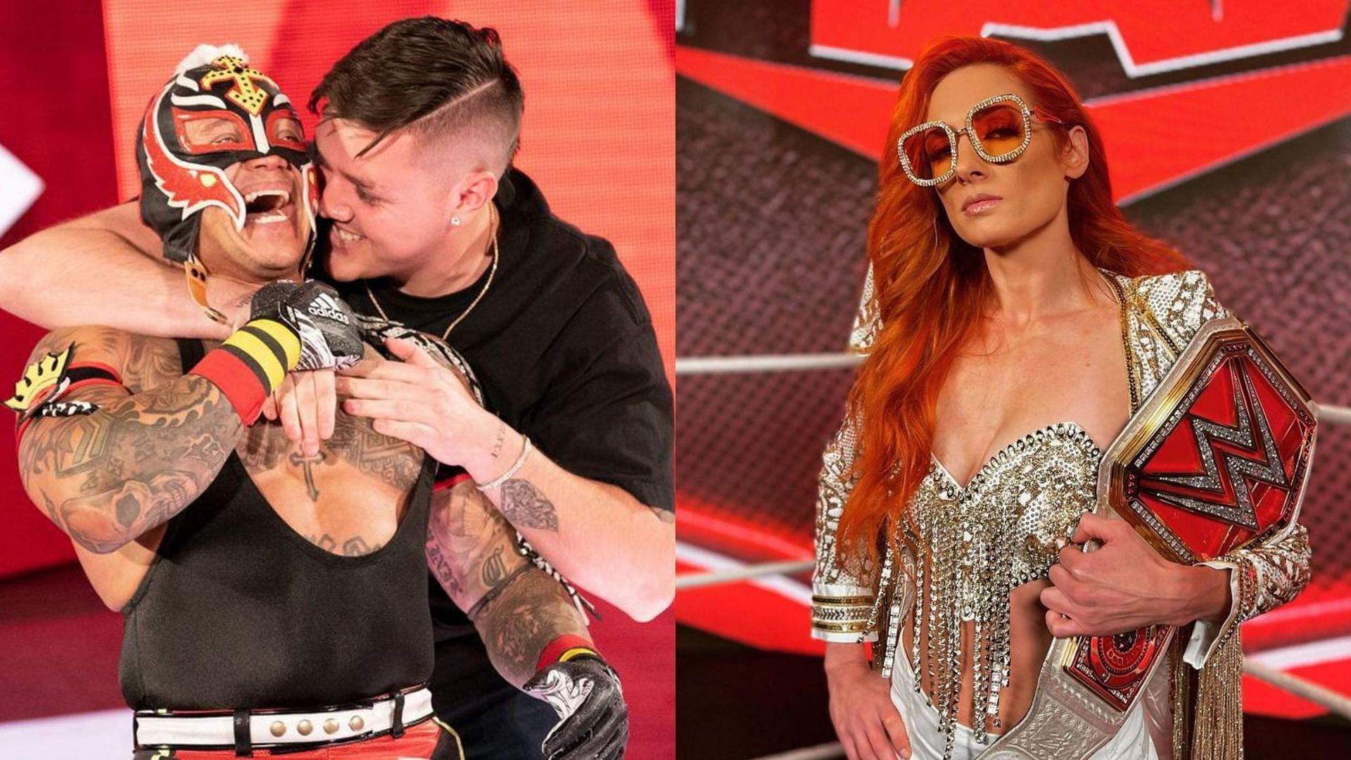 Rey Mysterio and RAW Women&#039;s Champion Becky Lynch