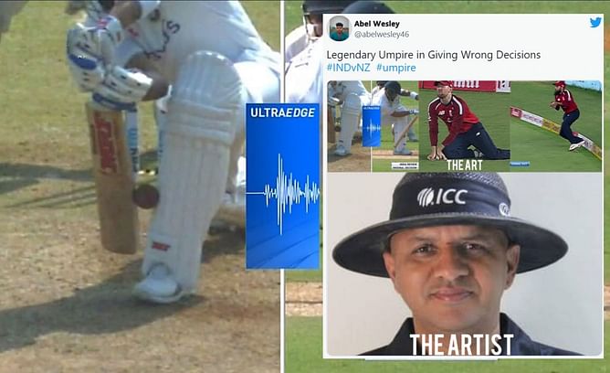 "Andhe Umpires" - Twitterati fumes after umpiring blunder to rule Virat Kohli out in Mumbai Test
