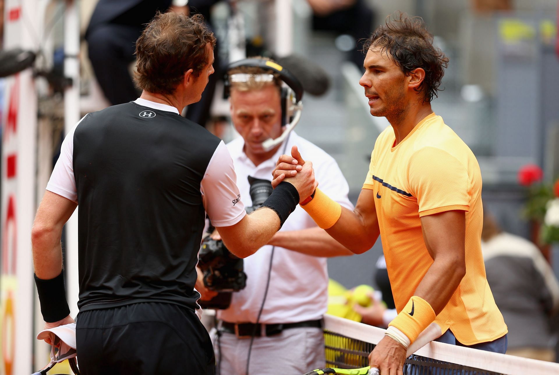 Rafael Nadal with Andy Murray