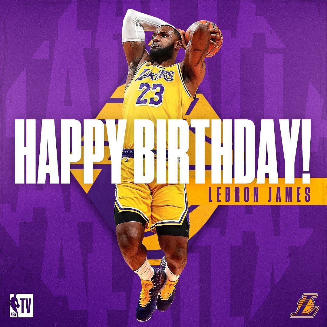 NBA - Join us in wishing LeBron James of the Los Angeles