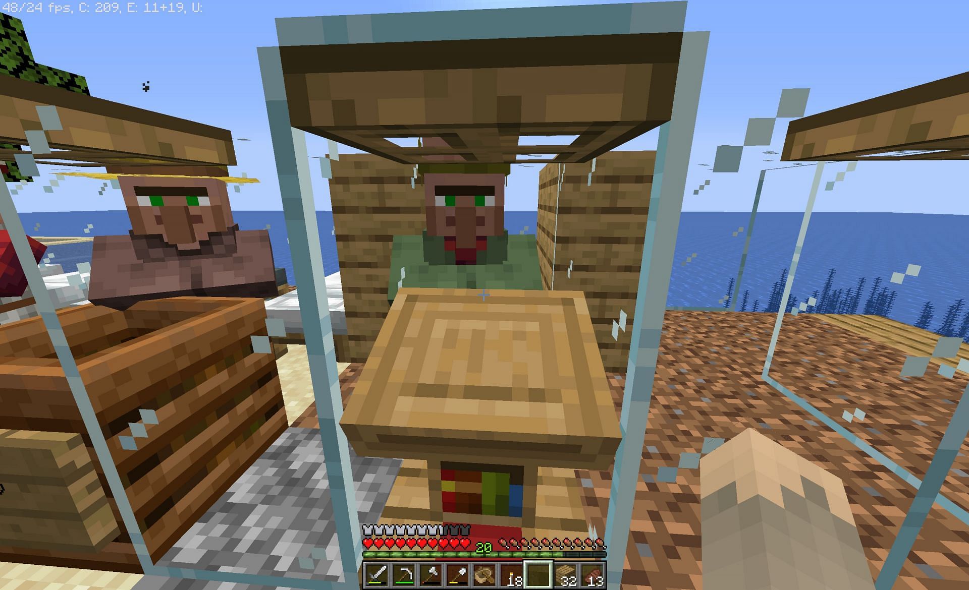 Villagers can produce XP (Image via Minecraft)