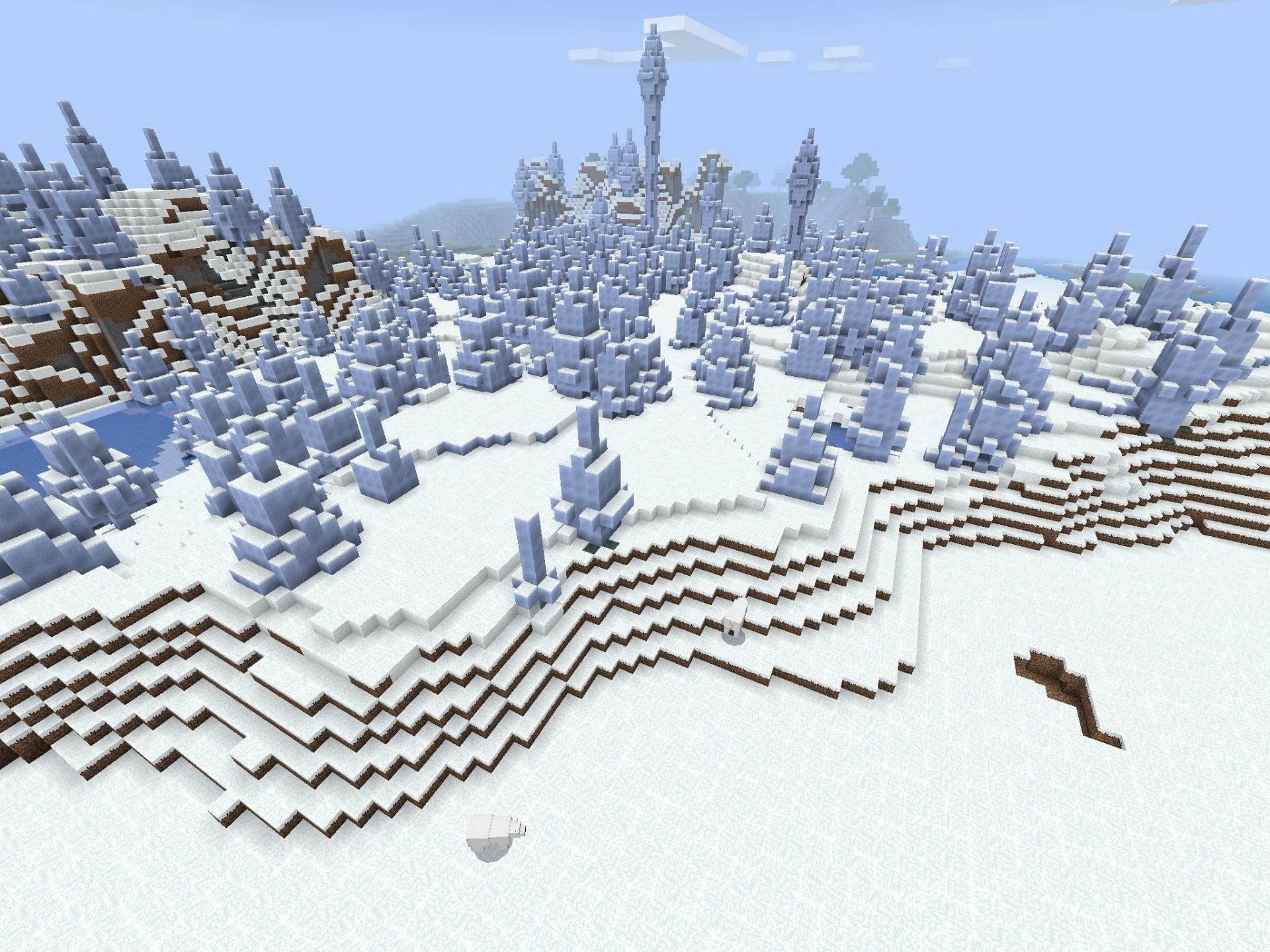 The Ice Spikes biome (Image via Minecraft)