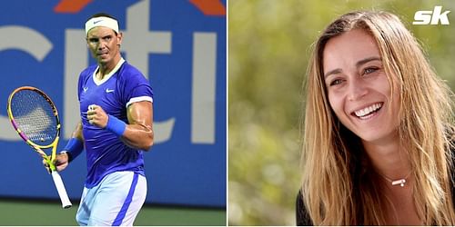 Spain's Rafael Nadal and Paula Badosa