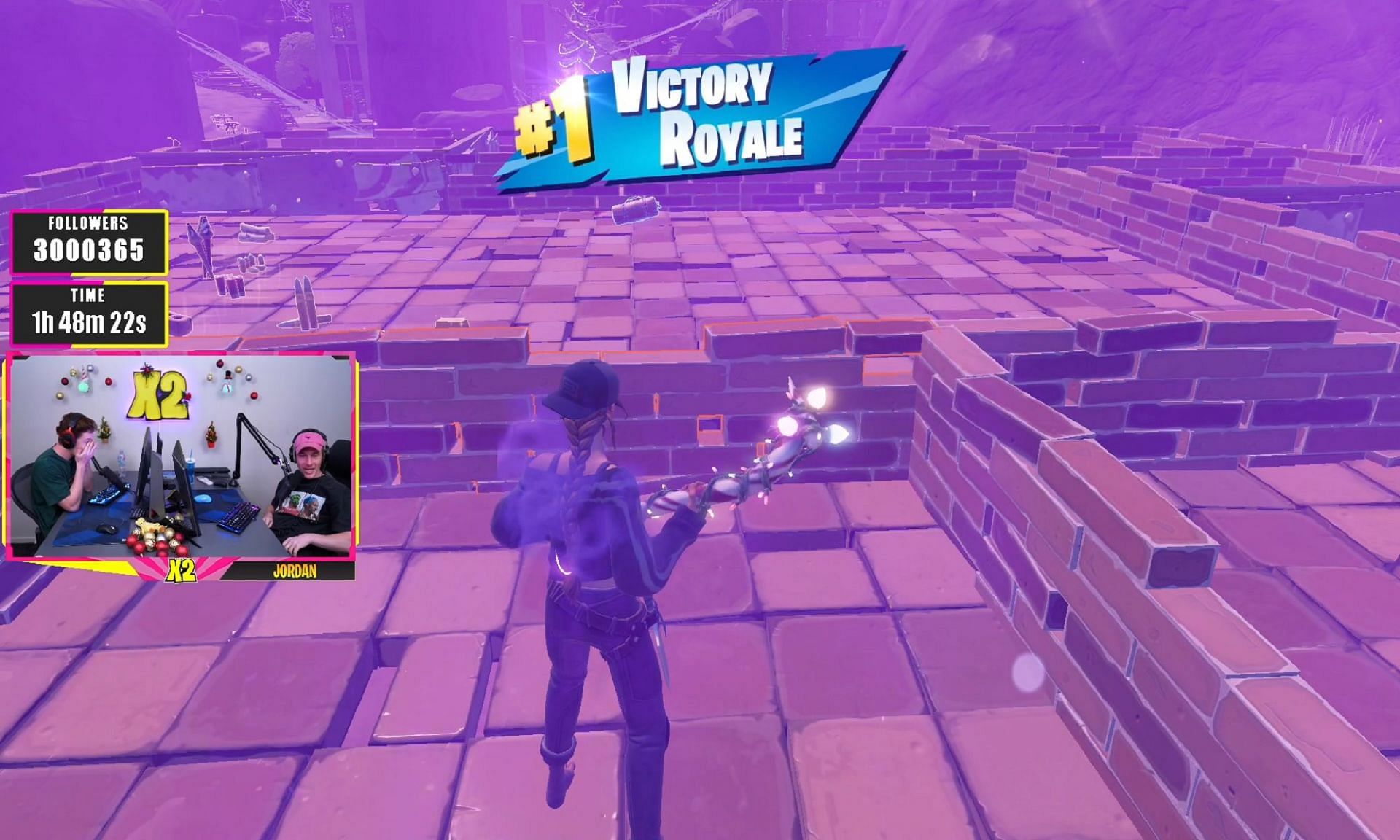 This is quite possibly the longest custom game in Fortnite history (Image via x2Twins/Twitch)