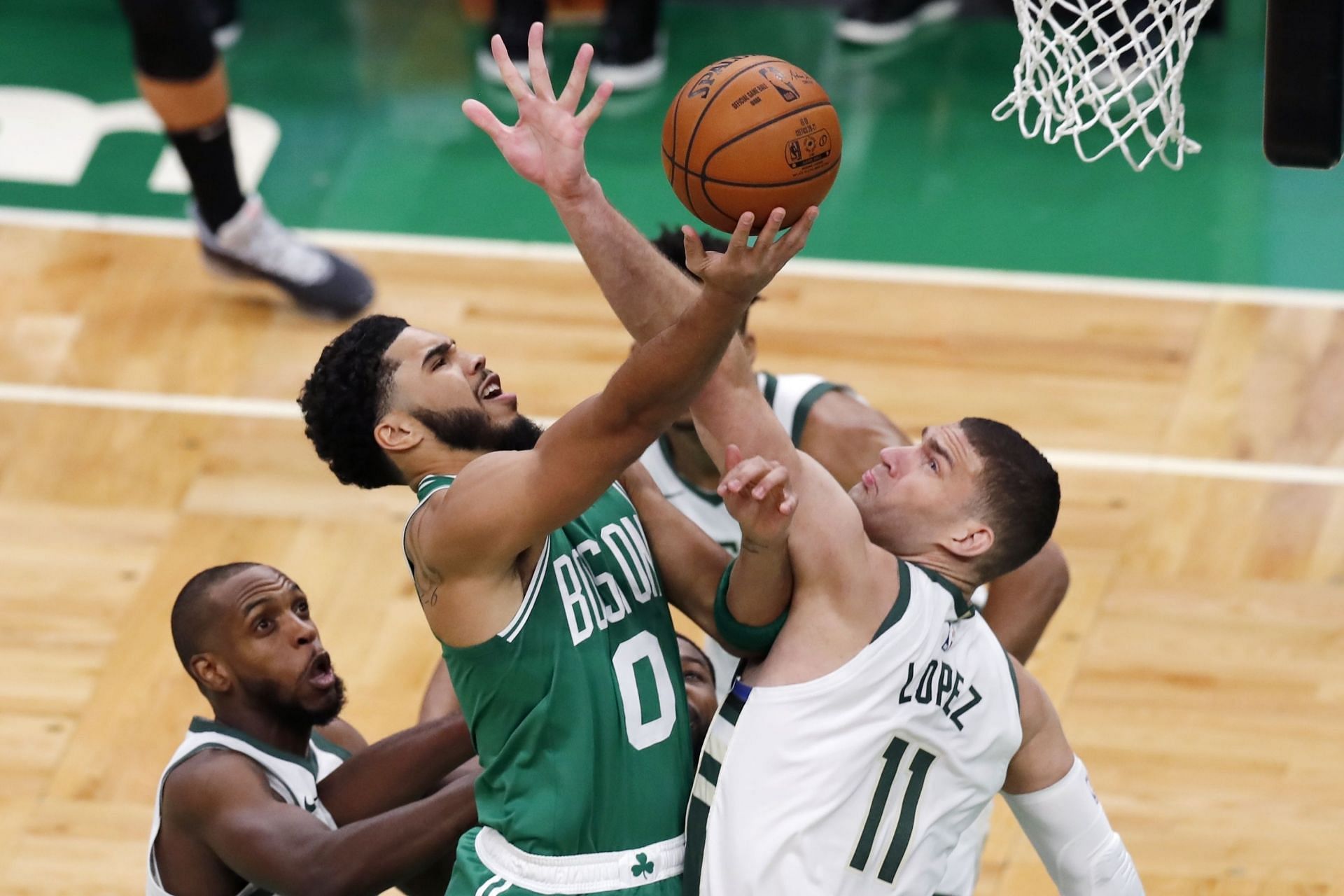 The Milwaukee Bucks will be hoping to avenge their overtime loss to the Boston Celtics in their first matchup. [Photo: Bleacher Report]